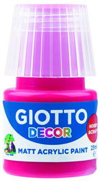 Pintura Acrilica Giotto 25 Ml (Bote) Rojo Carmin (Set de 6)