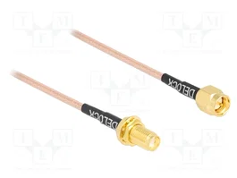 DeLOCK Cable de antena coaxial SMA macho a SMA macho RG-316 75 cm