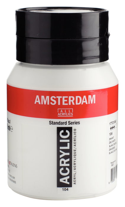 Amsterdam Standard Series Pintura Acrílica Blanco de Cinc 104 500 ml Amsterdam Standard Series Pintura Acrílica Blanco de Cinc 104 500 ml