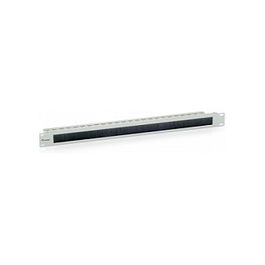 EQUIP 327411 Panel Pasacables con Cepillo Negro 19" 1U