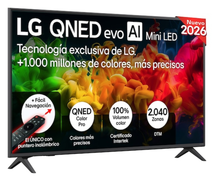 LG QNED evo AI MiniLED 50QNED81B6C 50 pulg 4K Ultra HD Smart TV Negro LG QNED evo AI MiniLED 50QNED81B6C 50 pulg 4K Ultra HD Smart TV Negro