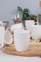 Hermia ST101206F022A0000000AET900 Juego de 6 Tazas de Cerámica 300ml Aptas para Microondas y Lavavajillas