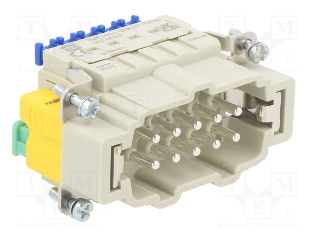 HARTING Han 10ES-Press-SMC-MI-CCT-PE Press Conector HDC Macho 10 Pines HARTING Han 10ES-Press-SMC-MI-CCT-PE Press Conector HDC Macho 10 Pines