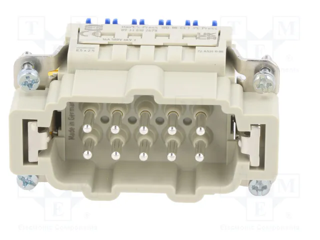 HARTING Han 10ES-Press-SMC-MI-CCT-PE Press Conector HDC Macho 10 Pines HARTING Han 10ES-Press-SMC-MI-CCT-PE Press Conector HDC Macho 10 Pines