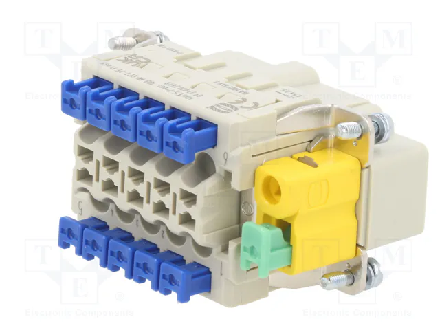 HARTING Han 10ES-Press-SMC-MI-CCT-PE Press Conector HDC Macho 10 Pines HARTING Han 10ES-Press-SMC-MI-CCT-PE Press Conector HDC Macho 10 Pines