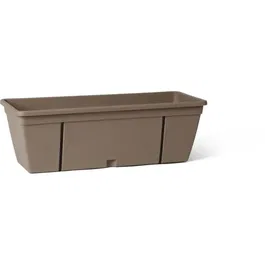 Garden Id Macetero Smart con Gancho Metálico, Reserva de Agua y Espaciador de Drenaje Taupe 50 cm