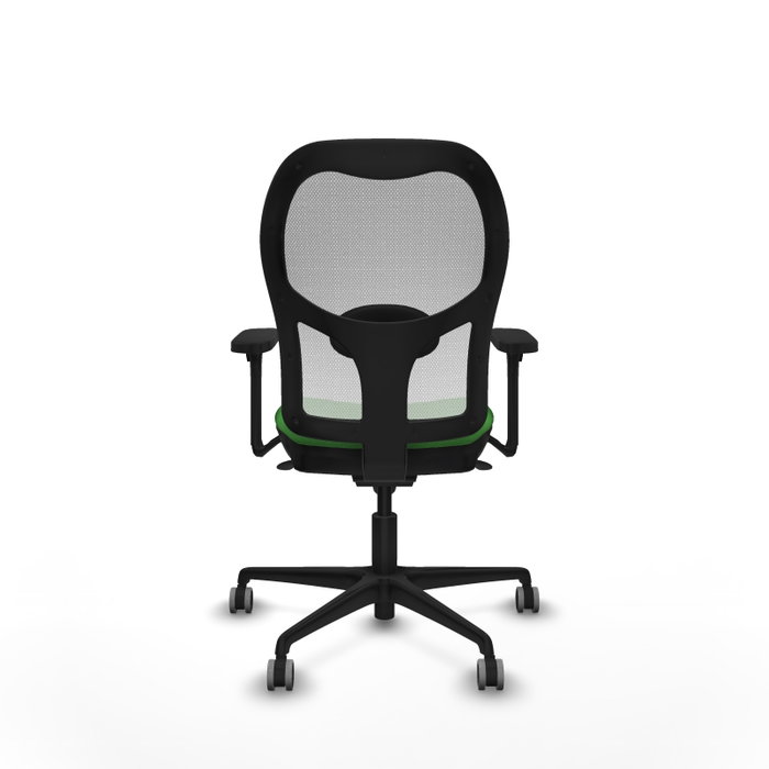 PIQUERAS Y CRESPO Silla de oficina Jorquera con mecanismo Sincro, Tela Verde y Malla Blanca PIQUERAS Y CRESPO Silla de oficina Jorquera con mecanismo Sincro, Tela Verde y Malla Blanca