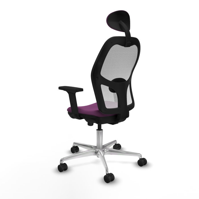 PIQUERAS Y CRESPO Silla de oficina Jorquera Morada y Blanca PIQUERAS Y CRESPO Silla de oficina Jorquera Morada y Blanca