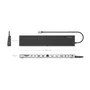 Aisens USB-C Dock 13 en 1 Gris ASUC-13P042-GR, 2xHDMI, 1xDisplayPort, RJ45, USB-A, USB-C, SD/Micro SD, Audio, Kensington