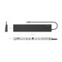 AISENS USB-C Dock 13 en 1 Gris con 2xHDMI, 1xDisplayPort y PD 100W