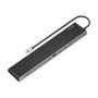 AISENS USB-C Dock 13 en 1 Gris con 2xHDMI, 1xDisplayPort y PD 100W