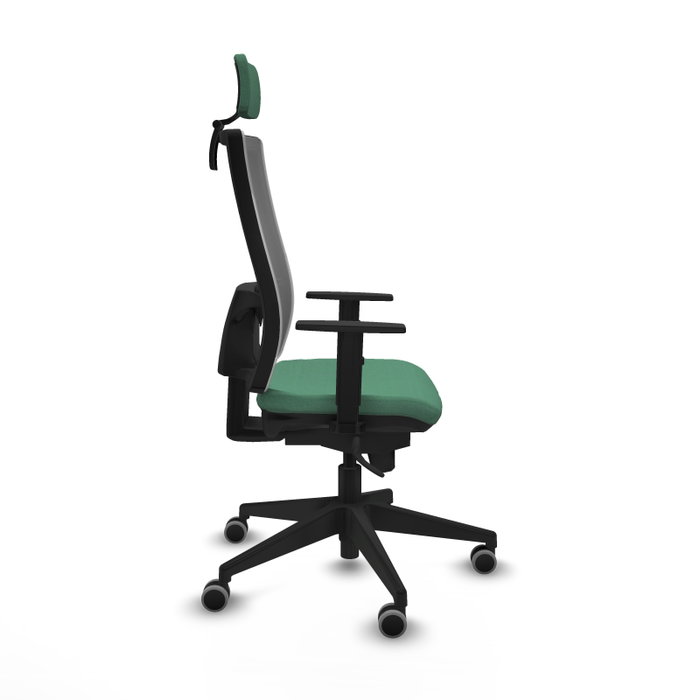 PIQUERAS Y CRESPO Silla de oficina Horna Verde esmeralda y Gris PIQUERAS Y CRESPO Silla de oficina Horna Verde esmeralda y Gris
