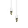 ProXtend Mini-Jack 3-Pin Slim Cable M-M Blanco 1.5M