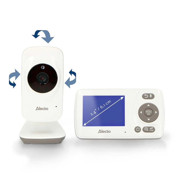 Alecto DVM71 Monitor de Bebé con Pantalla de Color de 2,4 Pulgadas y Cámara Alecto DVM71 Monitor de Bebé con Pantalla de Color de 2,4 Pulgadas y Cámara