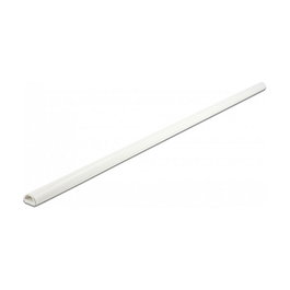 DeLOCK Conducto para Cables Mini Autoajustable con Cierre Automático y Cinta Adhesiva, Blanco PVC 15 x 11 mm, Longitud 1 m