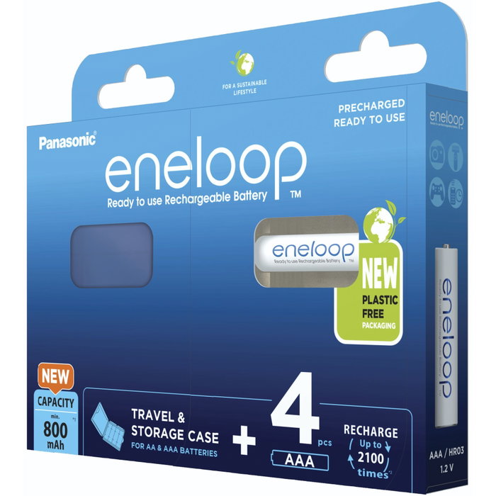Panasonic Eneloop Micro AAA 800mAh + Akkubox BK-4MCDEC4BE Panasonic Eneloop Micro AAA 800mAh + Akkubox BK-4MCDEC4BE