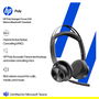 HP Voyager Focus 2 UC Auriculares Inalámbricos USB-C/A Certificados para Microsoft Teams, Oficina/Centro de Llamadas, Negro