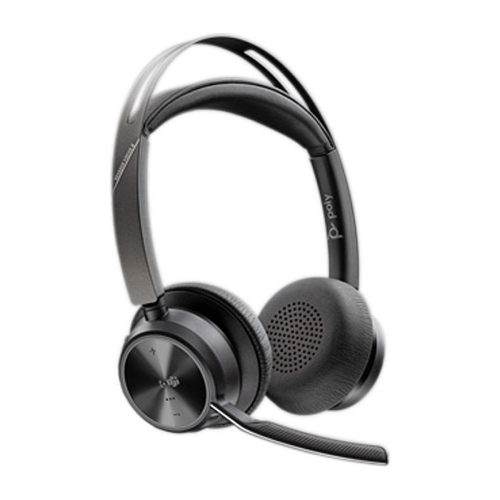 HP Voyager Focus 2 UC Auriculares Inalámbricos USB-C/A Certificados para Microsoft Teams, Oficina/Centro de Llamadas, Negro