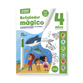 EDITORIAL IMAGILAND Rotulador Mágico 4 Años - Cuaderno de Repaso