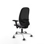PIQUERAS Y CRESPO Silla de oficina Cilanco con mecanismo Sincro/Traslack, Gris y Negro