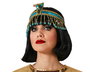 Tocado Egipcio Dorado Y Azul Con Serpiente Y Abalorios Para Disfraz De Cleopatra O Sacerdotisa Del Nilo