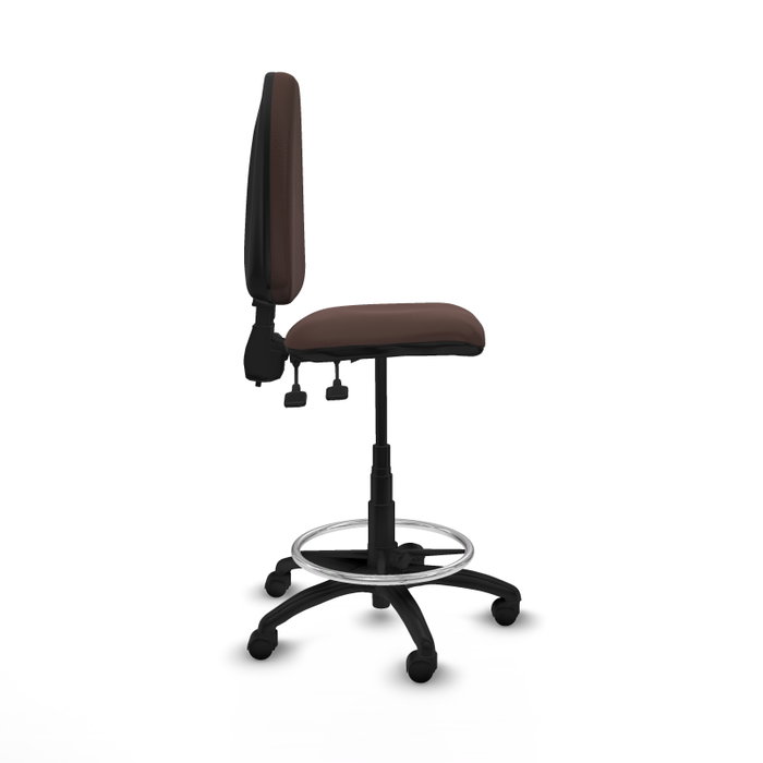 PIQUERAS Y CRESPO Taburete Aýna Marrón Oscuro con Mecanismo de Doble Maneta PIQUERAS Y CRESPO Taburete Aýna Marrón Oscuro con Mecanismo de Doble Maneta