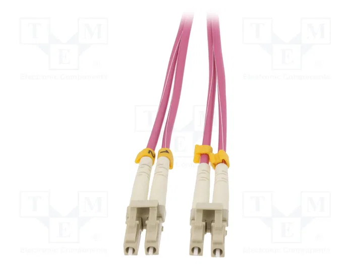 QOLTEC Cable de conexión de fibra óptica OM4 LC/UPC dúplex 1m QOLTEC Cable de conexión de fibra óptica OM4 LC/UPC dúplex 1m