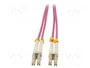 QOLTEC Cable de conexión de fibra óptica OM4 LC/UPC dúplex 1m
