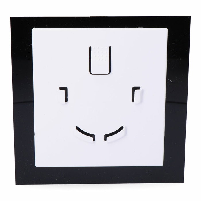 Edm Tapa 175 x 175 mm Negro Mate para Extractor 08413 ø10cm