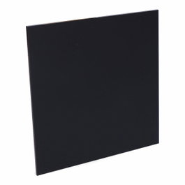 Edm Tapa 175 x 175 mm Negro Mate para Extractor 08413 ø10cm