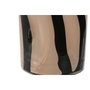 DKD Home Decor Jarrón de Cristal Crema y Negro 15x15x29,2 cm