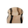 DKD Home Decor Jarrón de Cristal Crema y Negro 15x15x29,2 cm