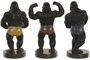 DKD Home Decor Figura de Gorila en Resina, Surtido Negro/Dorado