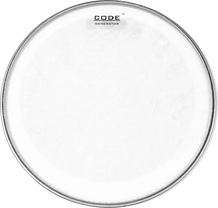 CODE Parche para Batería 13" Generator Transparente Muffle Adherido Ataque Rápido Sustain Corto Control Sónico