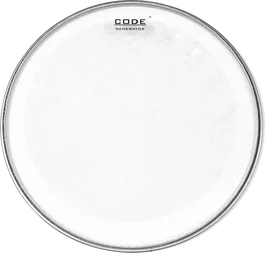 CODE Parche para Batería 13" Generator Transparente Muffle Adherido Ataque Rápido Sustain Corto Control Sónico