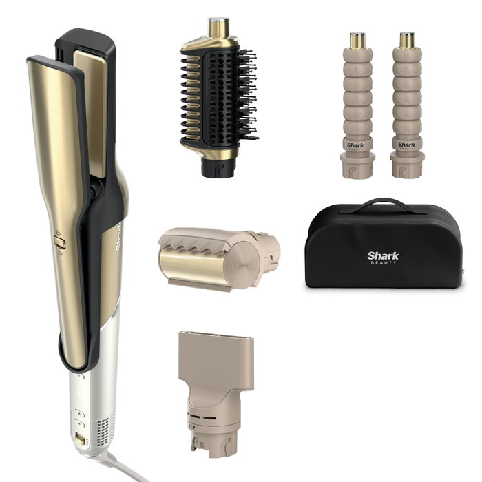 SharkNinja Shark Glam HD6051SEU Secador de Pelo 5-en-1 Gold