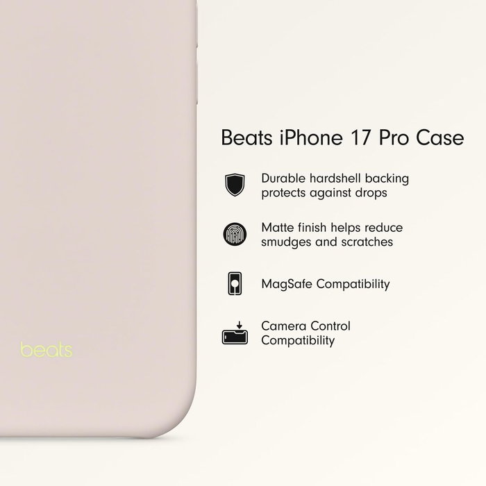 Beats Funda para iPhone 17 Pro con MagSafe y Control de Cámara, Lime Stone