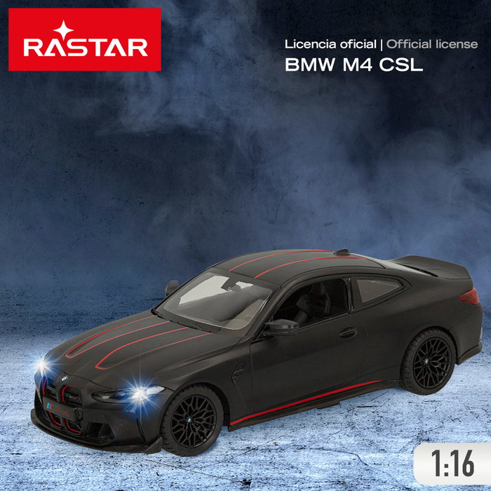 RASTAR BMW M4 CSL Coche teledirigido 1:16 Negro Metalizado