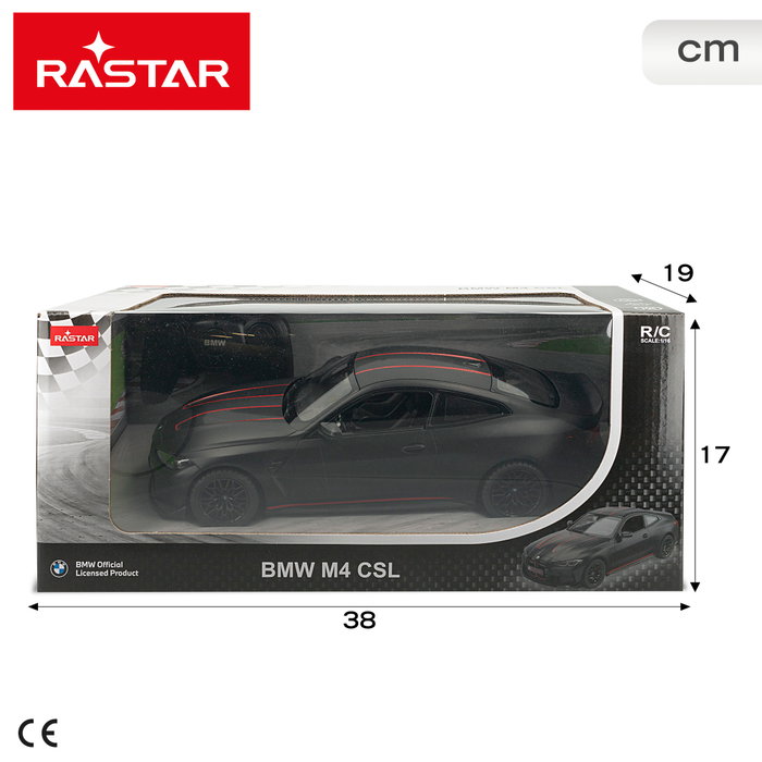 RASTAR BMW M4 CSL Coche teledirigido 1:16 Negro Metalizado