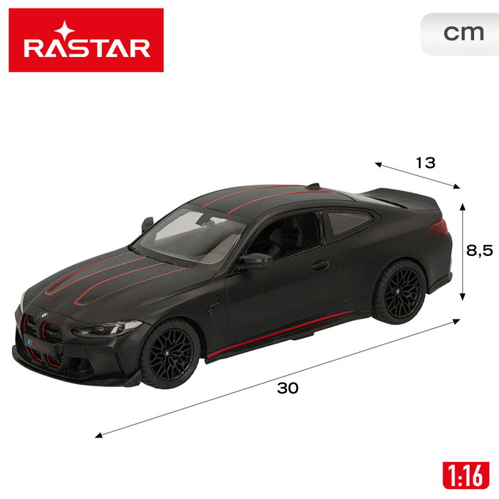 RASTAR BMW M4 CSL Coche teledirigido 1:16 Negro Metalizado