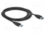 DeLOCK 85056 Cable de extensión USB 3.2 Gen 1 Tipo-A de 2 m, Negro