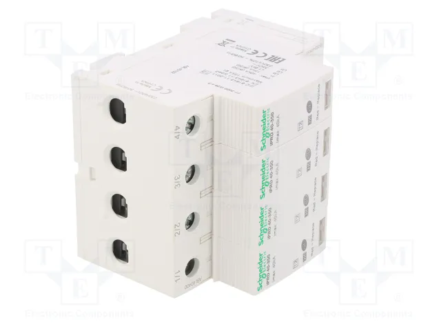 SCHNEIDER ELECTRIC Limitador de sobretensiones ACTI9 Tipo 2 de 4 polos SCHNEIDER ELECTRIC Limitador de sobretensiones ACTI9 Tipo 2 de 4 polos