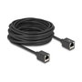 DeLOCK Cable de extensión de red RJ45 hembra a hembra Cat.6A S/FTP 10 m negro