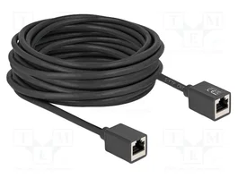 DeLOCK 90335 Prolongador Ethernet Cat.6a S/FTP 10 m Negro
