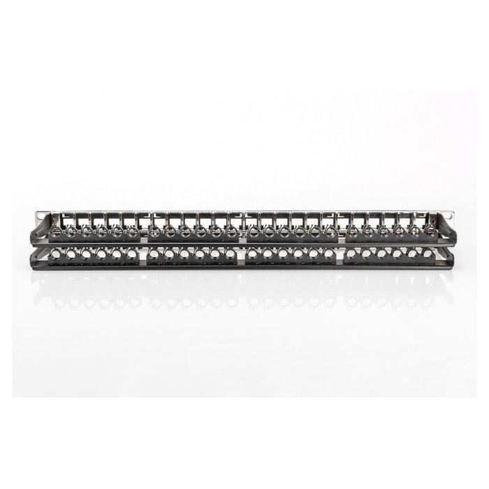 Digitus Panel de conexión modular apantallado 48 puertos Cat6a Negro 1U