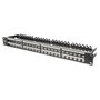 Digitus Panel de conexión modular apantallado 48 puertos Cat6a Negro 1U
