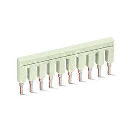 WAGO 2002-410 Peine de puentes de 10 polos, Gris claro