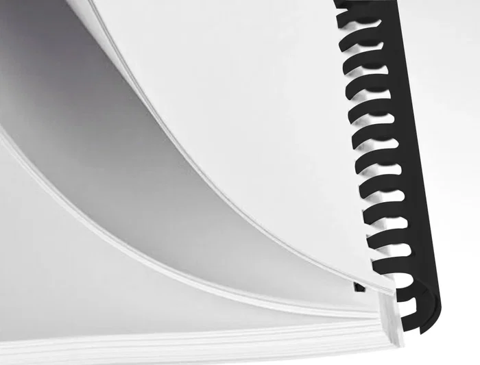 Q-Connect Canutillo Redondo 16 mm Plástico Negro Capacidad 145 Hojas Caja 50 Unidades