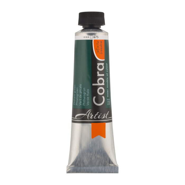 Cobra Artist Color Al Óleo Miscible Con Agua Verde Ftalo 675 Tubo 40 ml Cobra Artist Color Al Óleo Miscible Con Agua Verde Ftalo 675 Tubo 40 ml