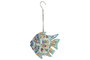DKD Home Decor Decoración Metal Azul y Multicolor 17x6x14 cm